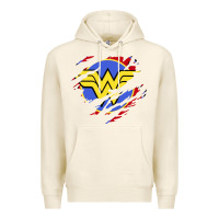 Tofu tear off wonder woman shield Premium Hoodie - artisFamous