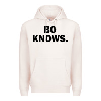 Bo Knows (black Text) Premium Hoodie | Teevron