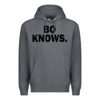 Rock bo knows (black text) Premium Hoodie - artisFamous
