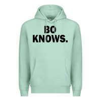 Seafoam bo knows (black text) Premium Hoodie - artisFamous
