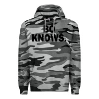Slate Camo bo knows (black text) Premium Hoodie - artisFamous