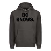 Smoke bo knows (black text) Premium Hoodie - artisFamous