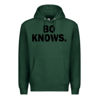 Sports Green bo knows (black text) Premium Hoodie - artisFamous