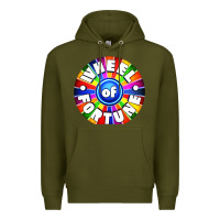 Army Green wheel fortune Premium Hoodie - artisFamous