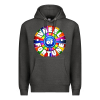 Charcoal Heather wheel fortune Premium Hoodie - artisFamous
