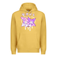 Antique Gold melody and kuromi heart Premium Hoodie - artisFamous