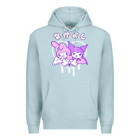Blue Mist melody and kuromi heart Premium Hoodie - artisFamous
