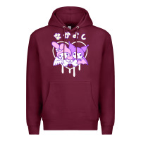 Burgundy melody and kuromi heart Premium Hoodie - artisFamous
