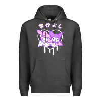 Charcoal Heather melody and kuromi heart Premium Hoodie - artisFamous