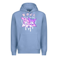 Colony Blue melody and kuromi heart Premium Hoodie - artisFamous