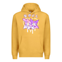 Mustard melody and kuromi heart Premium Hoodie - artisFamous