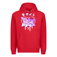 Red melody and kuromi heart Premium Hoodie - artisFamous