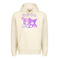 Sandshell melody and kuromi heart Premium Hoodie - artisFamous