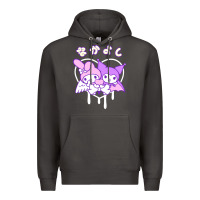 Smoke melody and kuromi heart Premium Hoodie - artisFamous