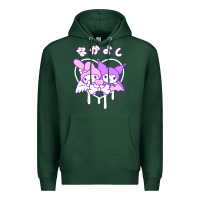 Sports Green melody and kuromi heart Premium Hoodie - artisFamous