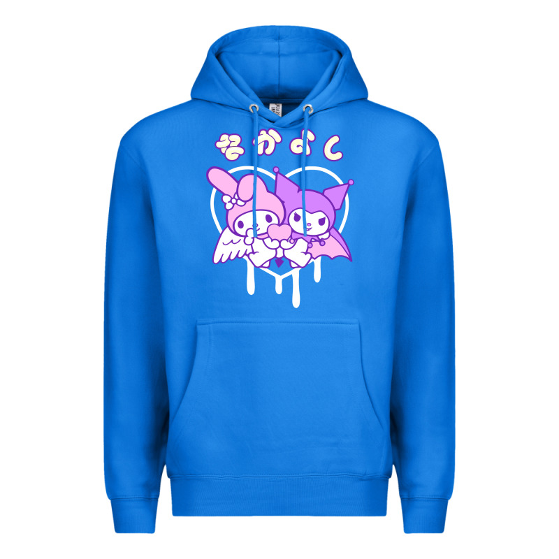 Melody And Kuromi Heart Premium Hoodie by artisFamous | Teevron