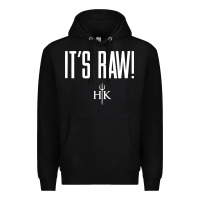 Black official hell's kitchen it's raw Premium Hoodie - artisFamous