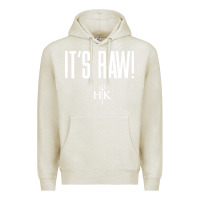 Oatmeal Heather official hell's kitchen it's raw Premium Hoodie - artisFamous