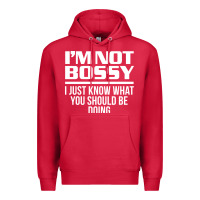 Cardinal I'M NOT BOSSY I JUST KNOW WHAT YOU SHOULD BE DOING FUNNY Premium Hoodie - artisFamous