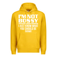 Lemon I'M NOT BOSSY I JUST KNOW WHAT YOU SHOULD BE DOING FUNNY Premium Hoodie - artisFamous