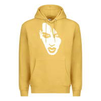 Antique Gold marilyn manson face Premium Hoodie - artisFamous
