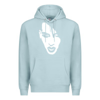 Blue Mist marilyn manson face Premium Hoodie - artisFamous
