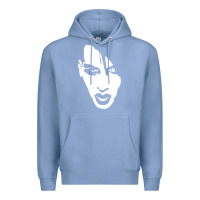 Colony Blue marilyn manson face Premium Hoodie - artisFamous