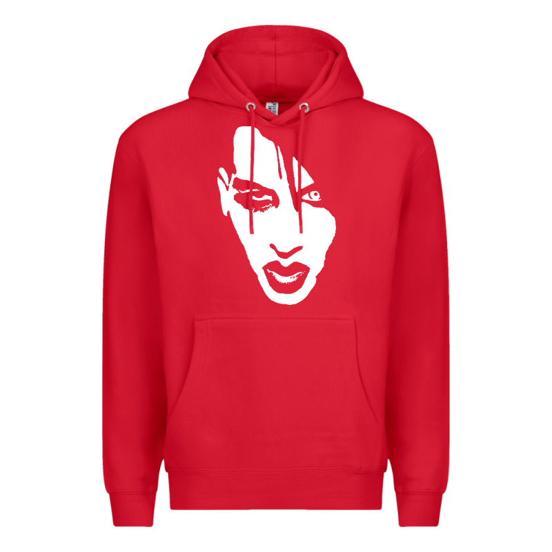 Marilyn Manson Face Premium Hoodie by artisFamous | Teevron