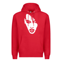 Red marilyn manson face Premium Hoodie - artisFamous