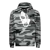 Slate Camo marilyn manson face Premium Hoodie - artisFamous