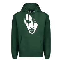 Sports Green marilyn manson face Premium Hoodie - artisFamous