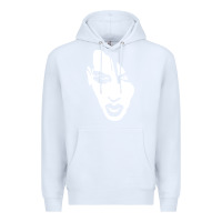 White marilyn manson face Premium Hoodie - artisFamous