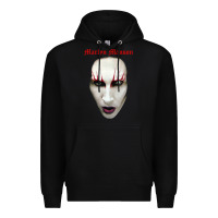 Black marilyn manson Premium Hoodie - artisFamous