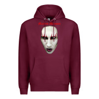 Burgundy marilyn manson Premium Hoodie - artisFamous