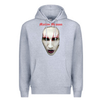 Heather Grey marilyn manson Premium Hoodie - artisFamous
