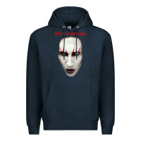 Navy marilyn manson Premium Hoodie - artisFamous