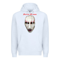 White marilyn manson Premium Hoodie - artisFamous