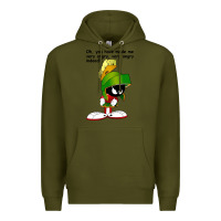 Army Green marvin the martian looney toons Premium Hoodie - artisFamous