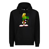 Black marvin the martian looney toons Premium Hoodie - artisFamous