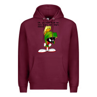 Burgundy marvin the martian looney toons Premium Hoodie - artisFamous