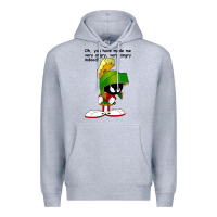 Heather Grey marvin the martian looney toons Premium Hoodie - artisFamous
