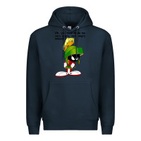 Navy marvin the martian looney toons Premium Hoodie - artisFamous
