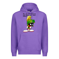 Purple marvin the martian looney toons Premium Hoodie - artisFamous