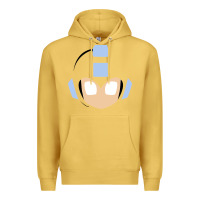 Antique Gold mega man retro video game face Premium Hoodie - artisFamous