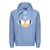 Colony Blue mega man retro video game face Premium Hoodie - artisFamous