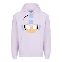 Lilac mega man retro video game face Premium Hoodie - artisFamous