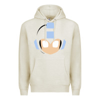 Oatmeal Heather mega man retro video game face Premium Hoodie - artisFamous