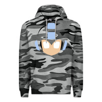 Slate Camo mega man retro video game face Premium Hoodie - artisFamous