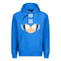 True Royal mega man retro video game face Premium Hoodie - artisFamous