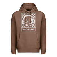 Chestnut cosmonaut – retro soviet space race Premium Hoodie - artisFamous